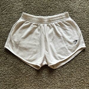 Women's Gymshark White Sweat Shorts